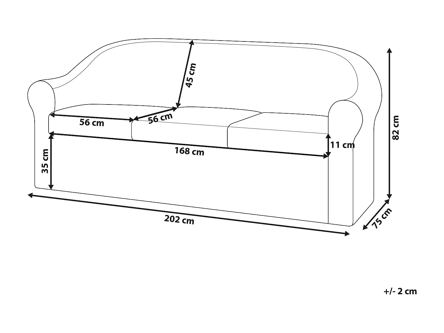 3-Sitzer Gartensofa Rattan natürlich mit Kissen weiß Outdoor & Indoor Livadeia