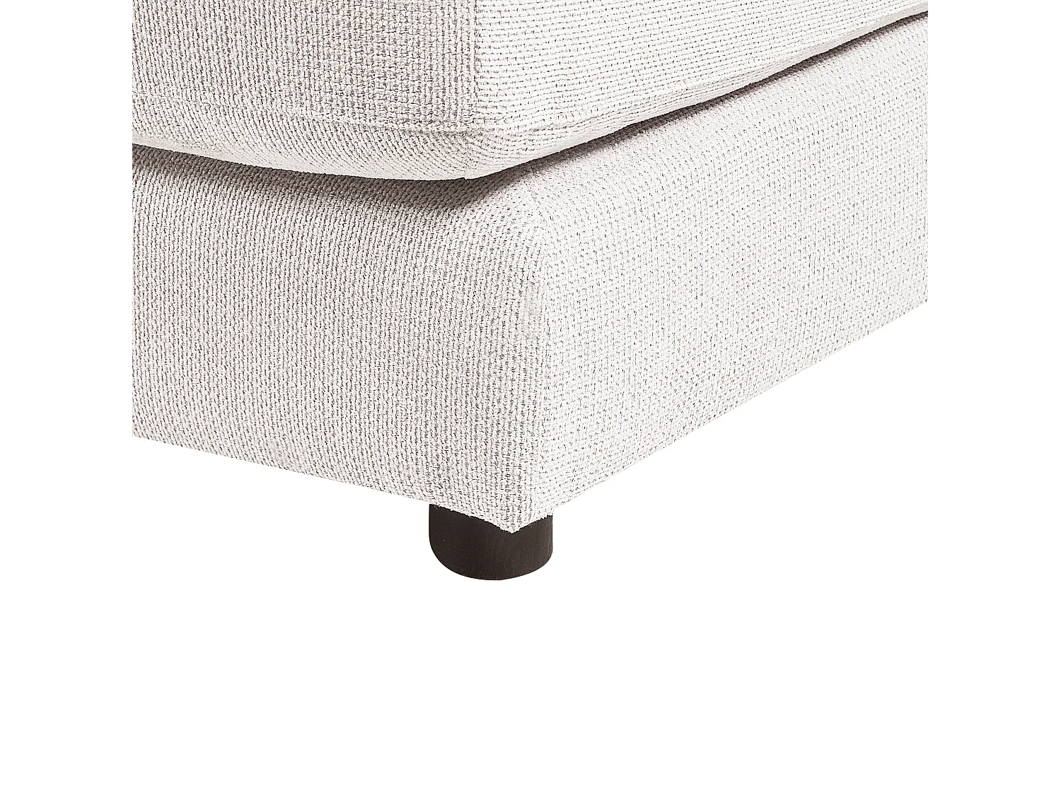 Canapé 3 Places Angle à Droite Style Moderne Minimaliste en Tissu Blanc Style Lofoten