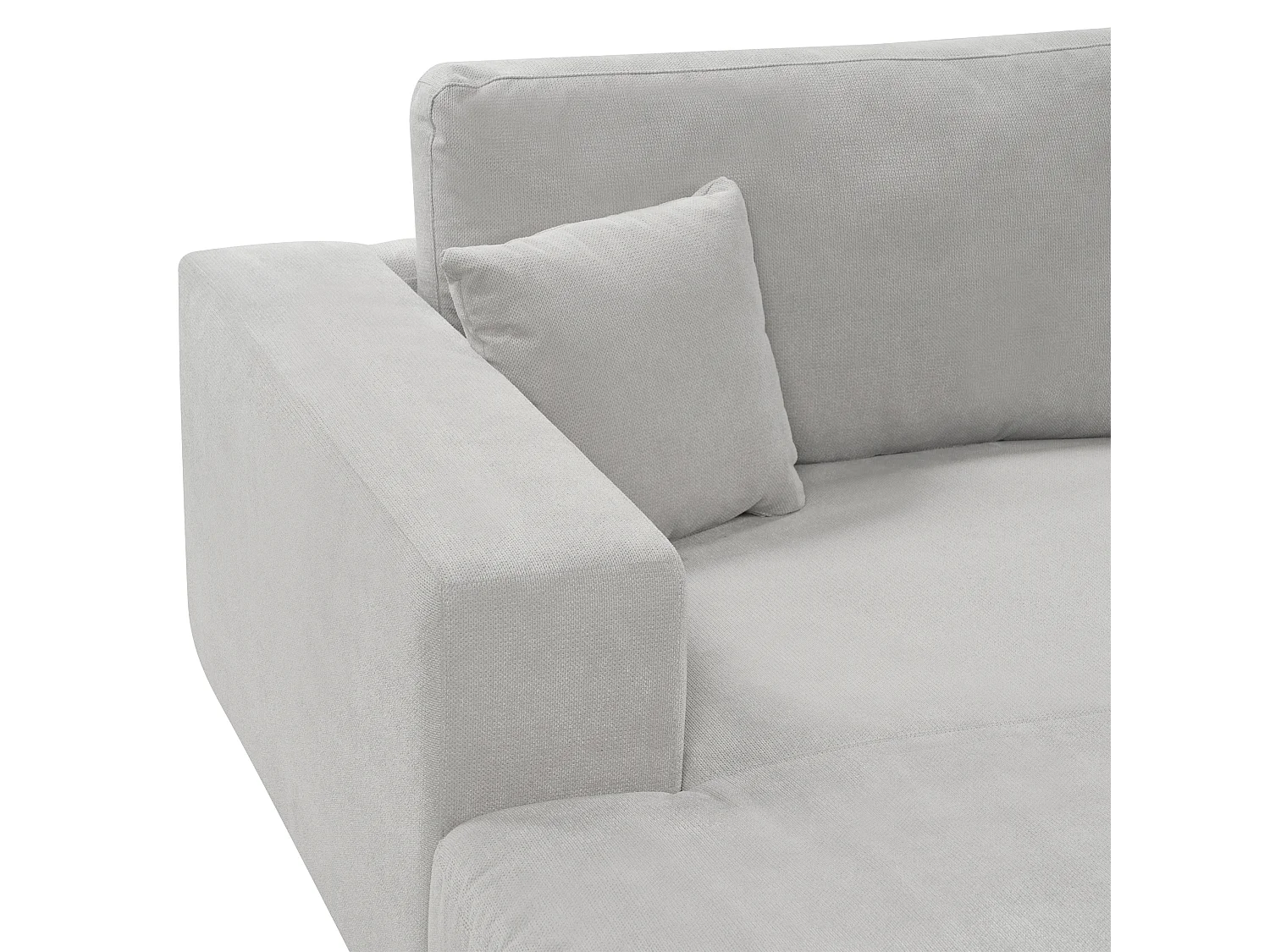 Narożnik LOFOTEN Jasnoszary dla 3 osób Prawostronny