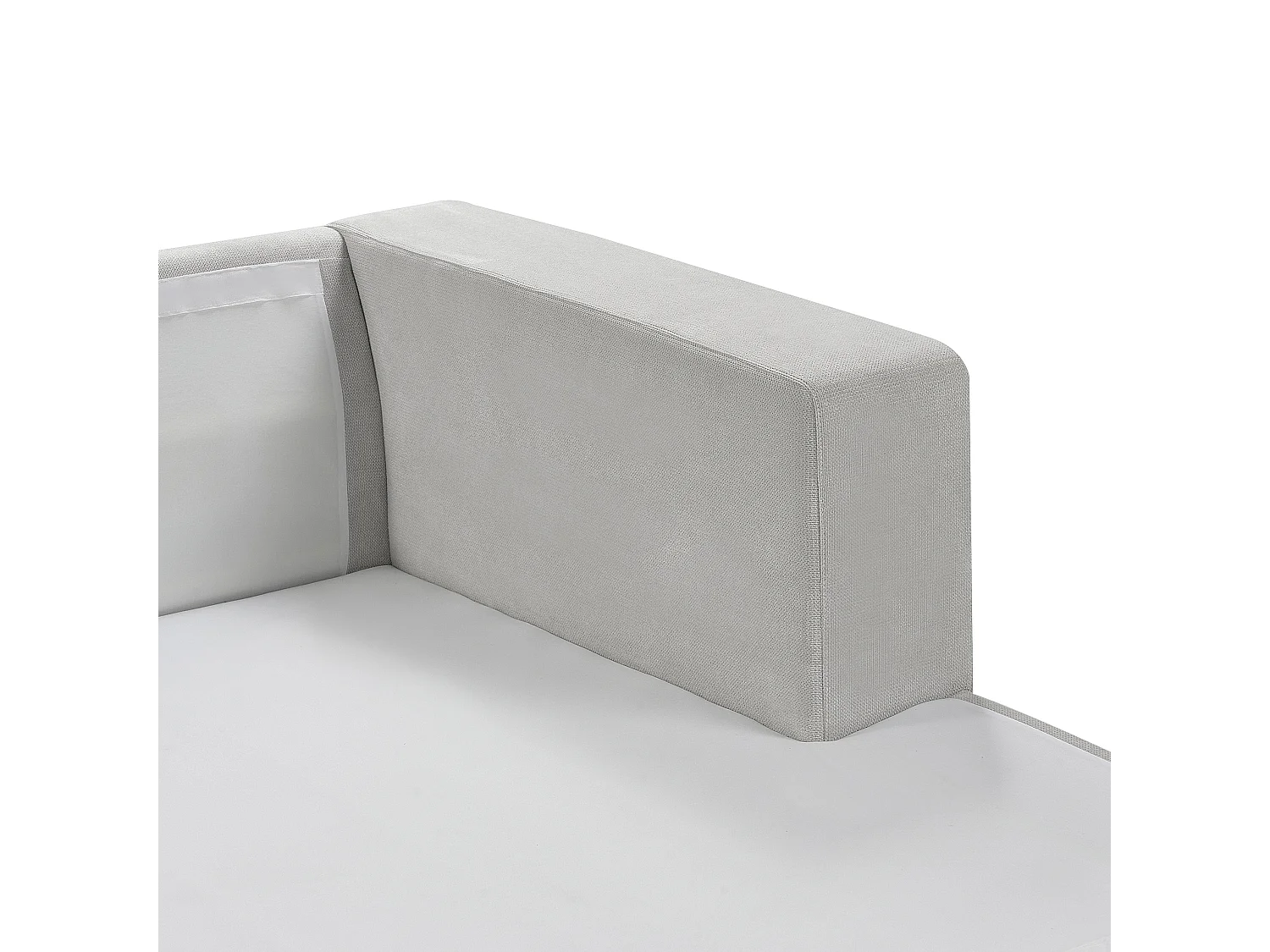 Divano angolare LOFOTEN Tessuto Grigio chiaro 3 posti Lato Sinistro