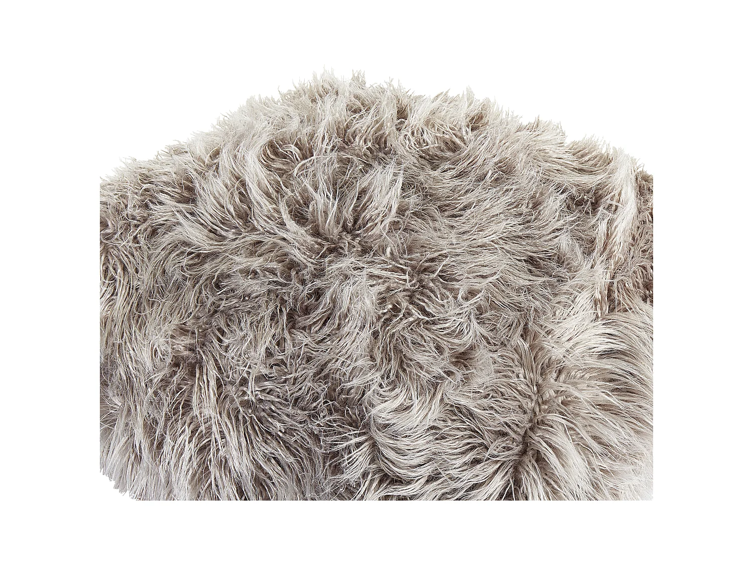 Poef MUKKI Nepbont Grijs 50 cm 50 cm 30 cm