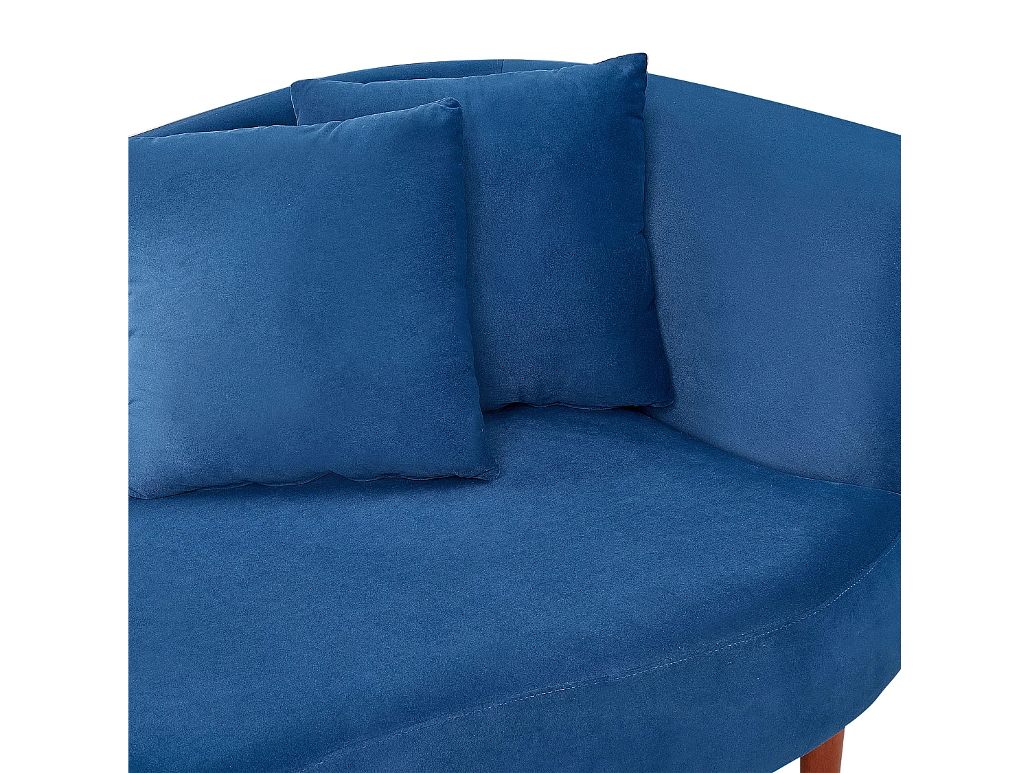 Chaise longue côté droit CHAUMONT Velours Bleu marine