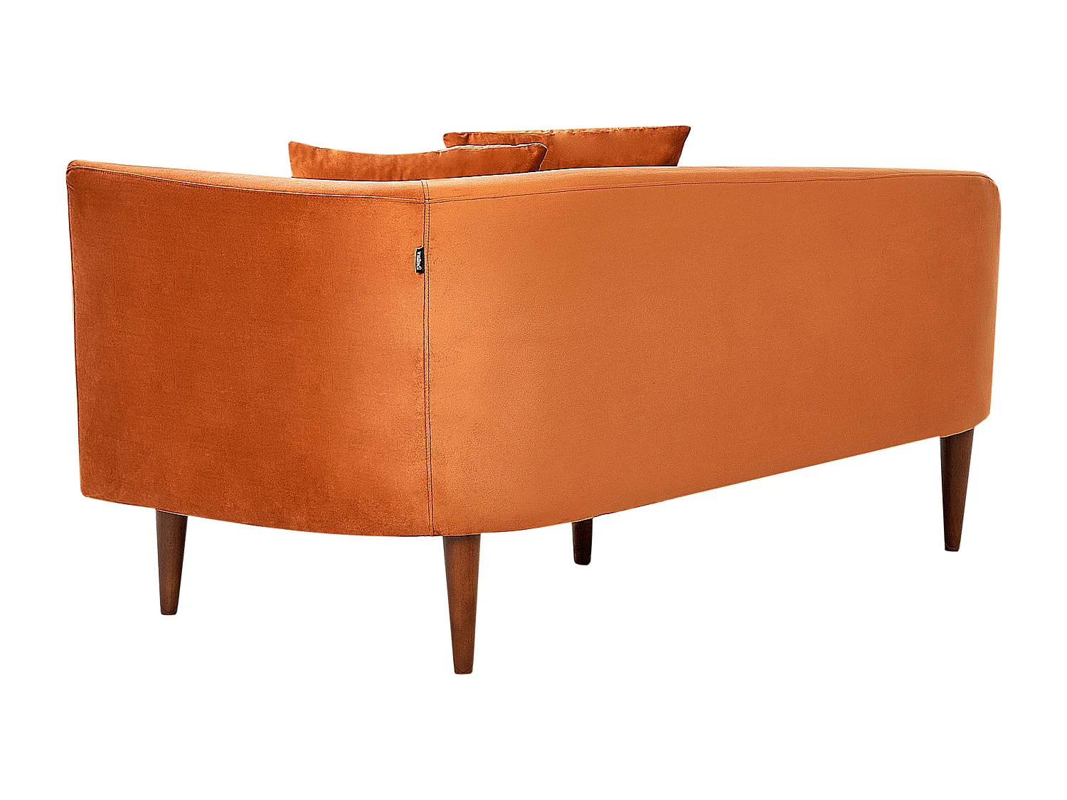 Chaise longue versione destra CHAUMONT Velluto Arancione