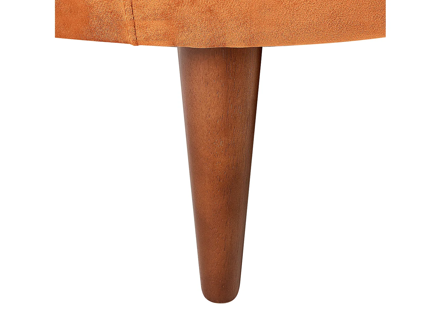 Chaise longue côté droite CHAUMONT Velours Orange