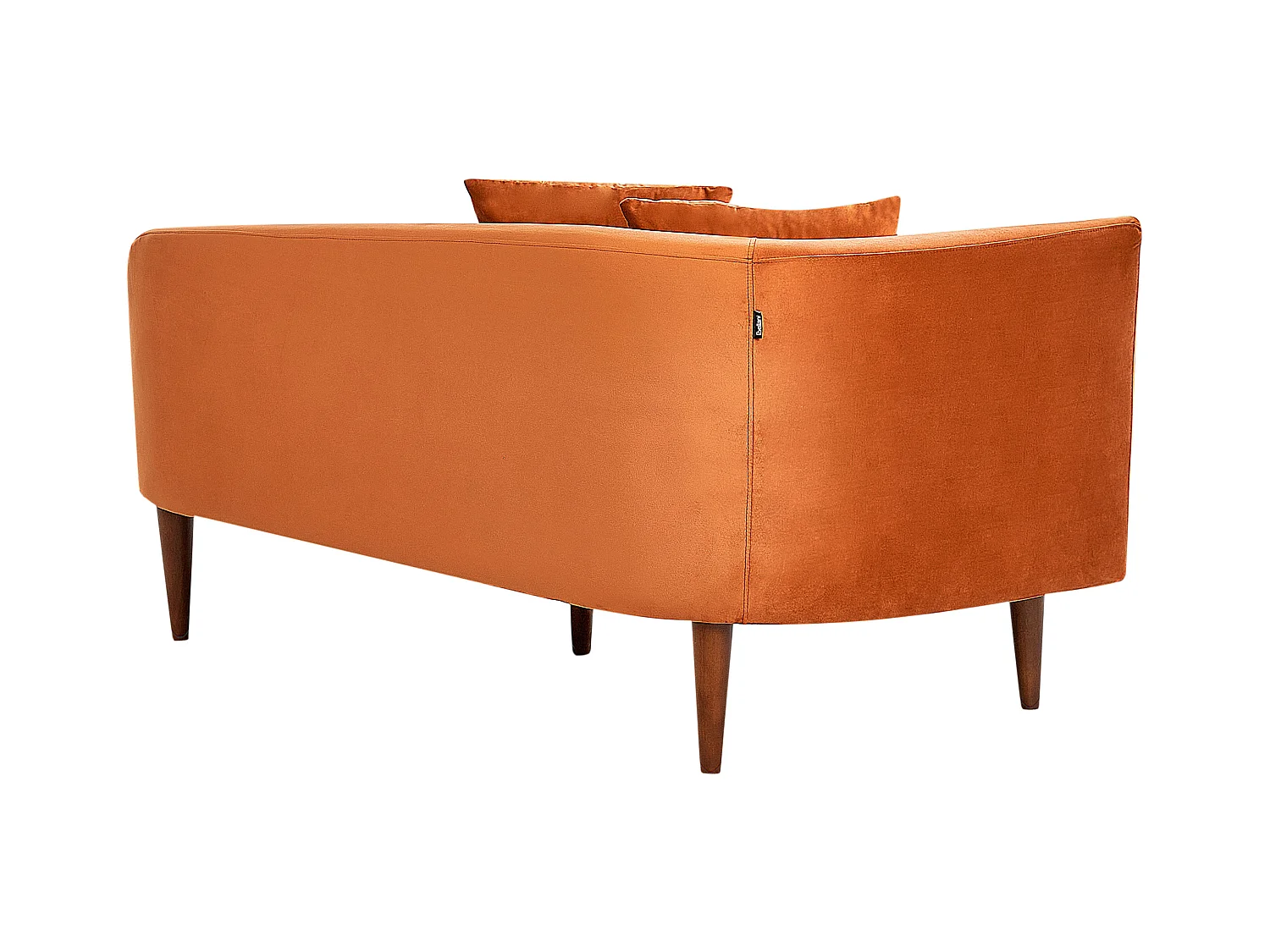Chaise longue izquierdo CHAUMONT Terciopelo Naranja