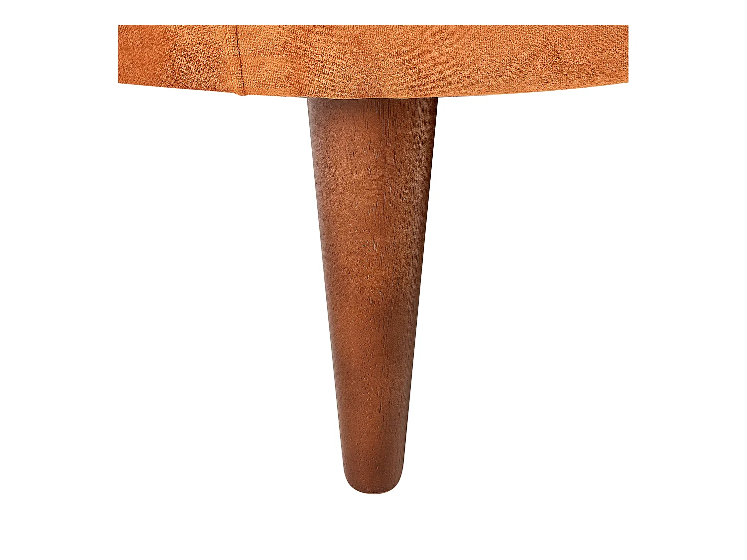 Chaise longue izquierdo CHAUMONT Terciopelo Naranja