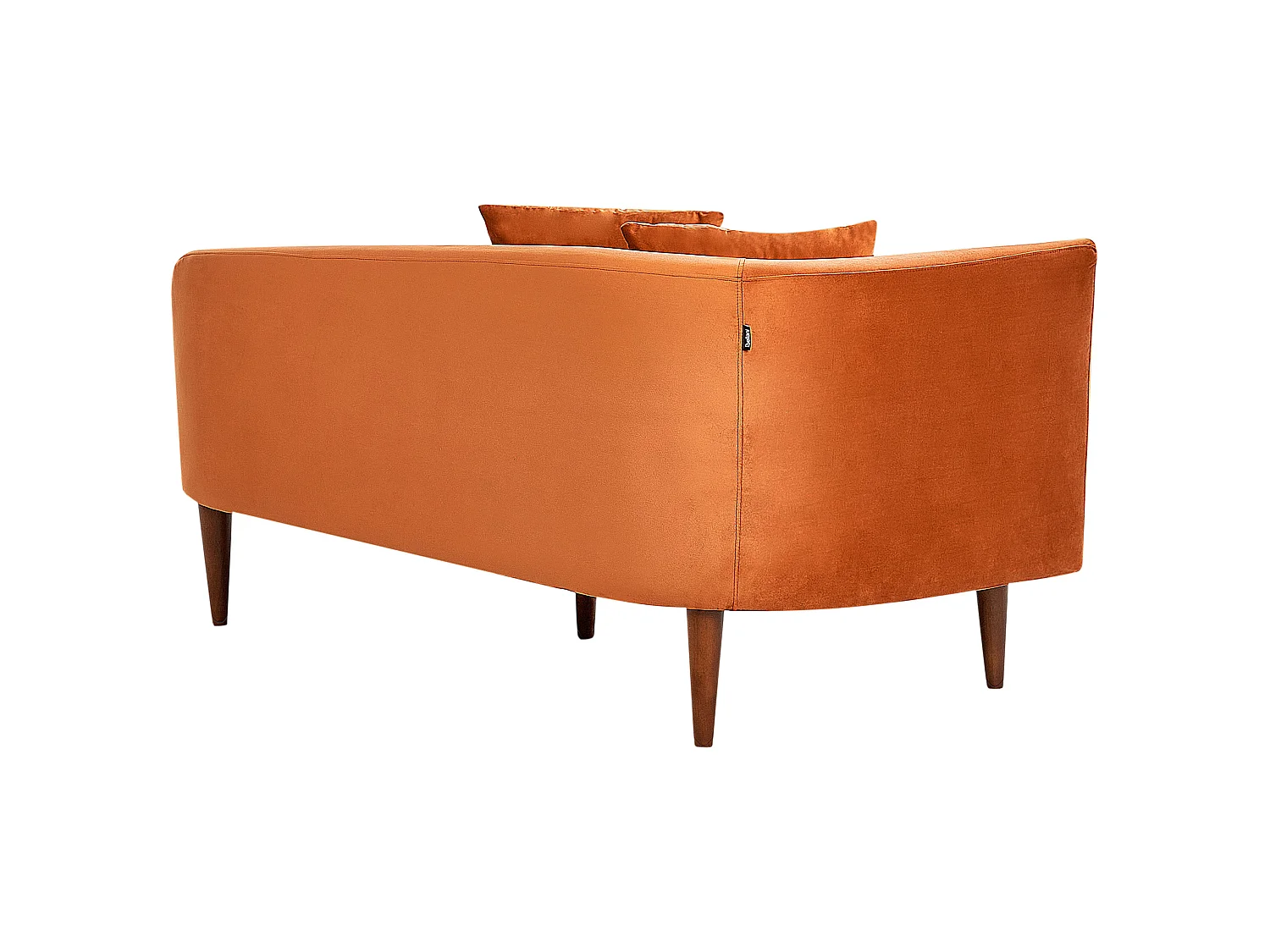 Chaise longue izquierdo CHAUMONT Terciopelo Naranja