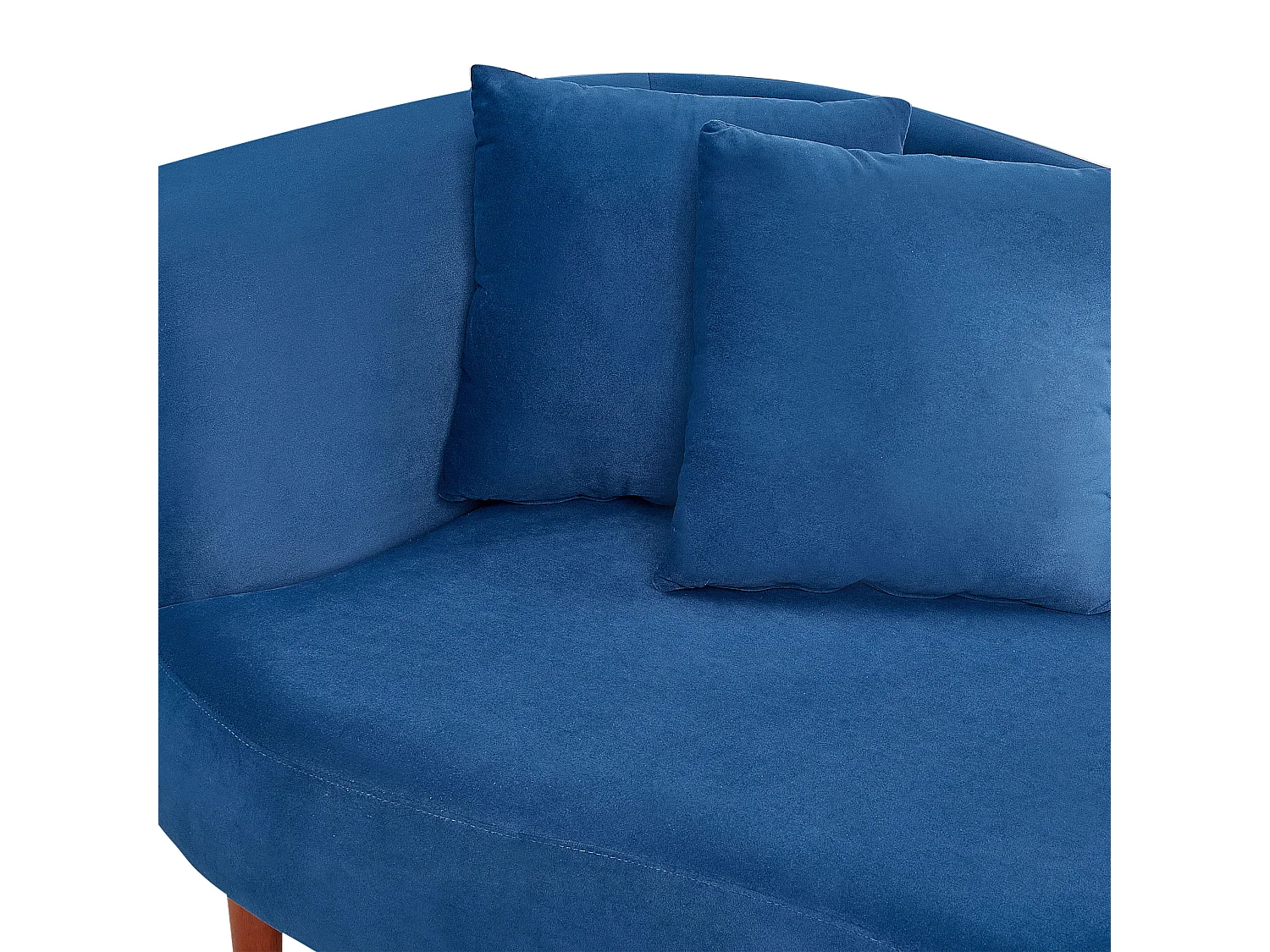 Chaise longue versione sinistra CHAUMONT Velluto Blu marino