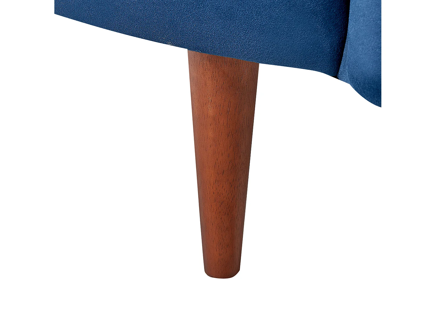 Chaise longue versione sinistra CHAUMONT Velluto Blu marino