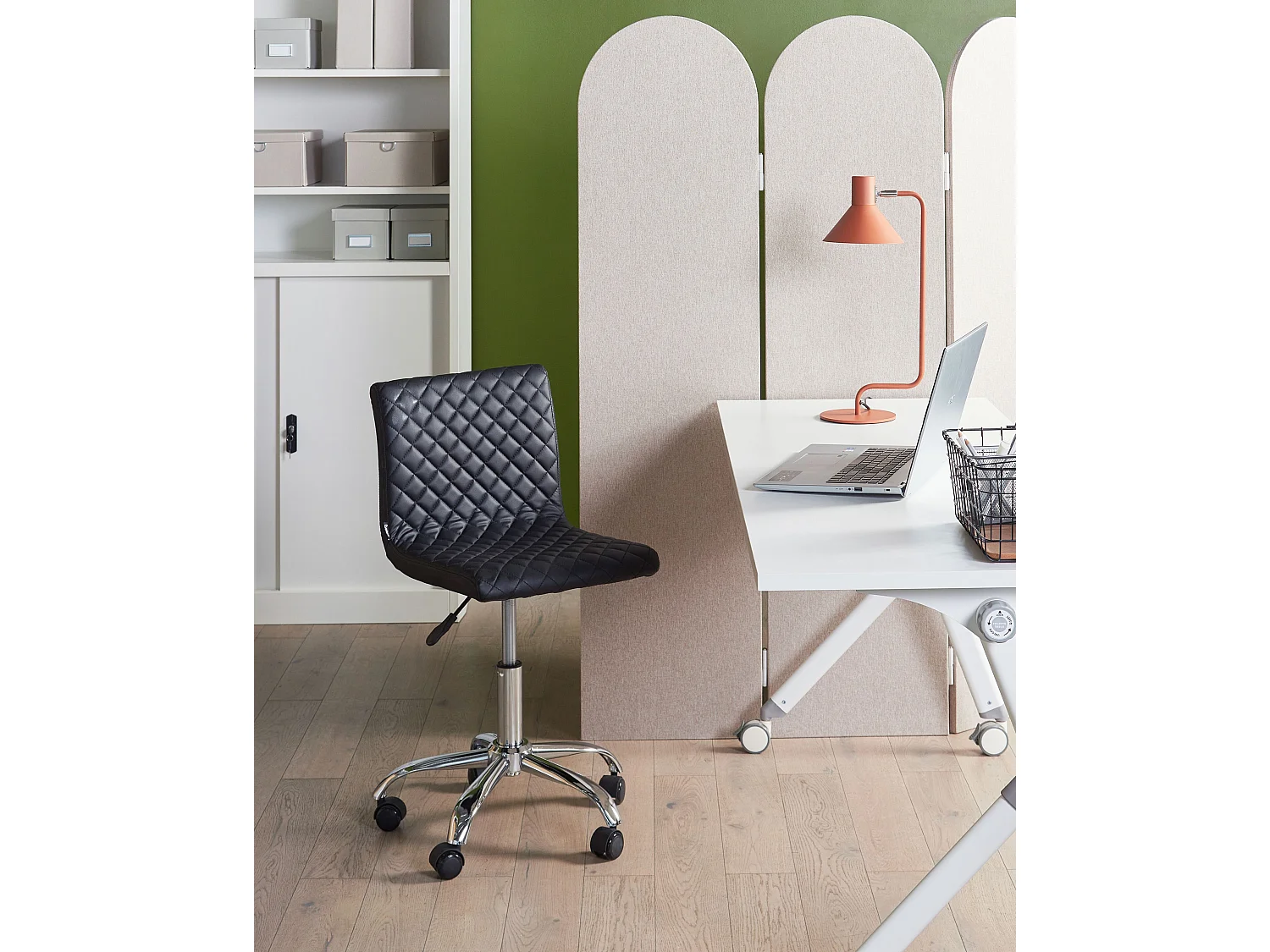 Chaise de bureau ORLANDO Cuir PU Noir