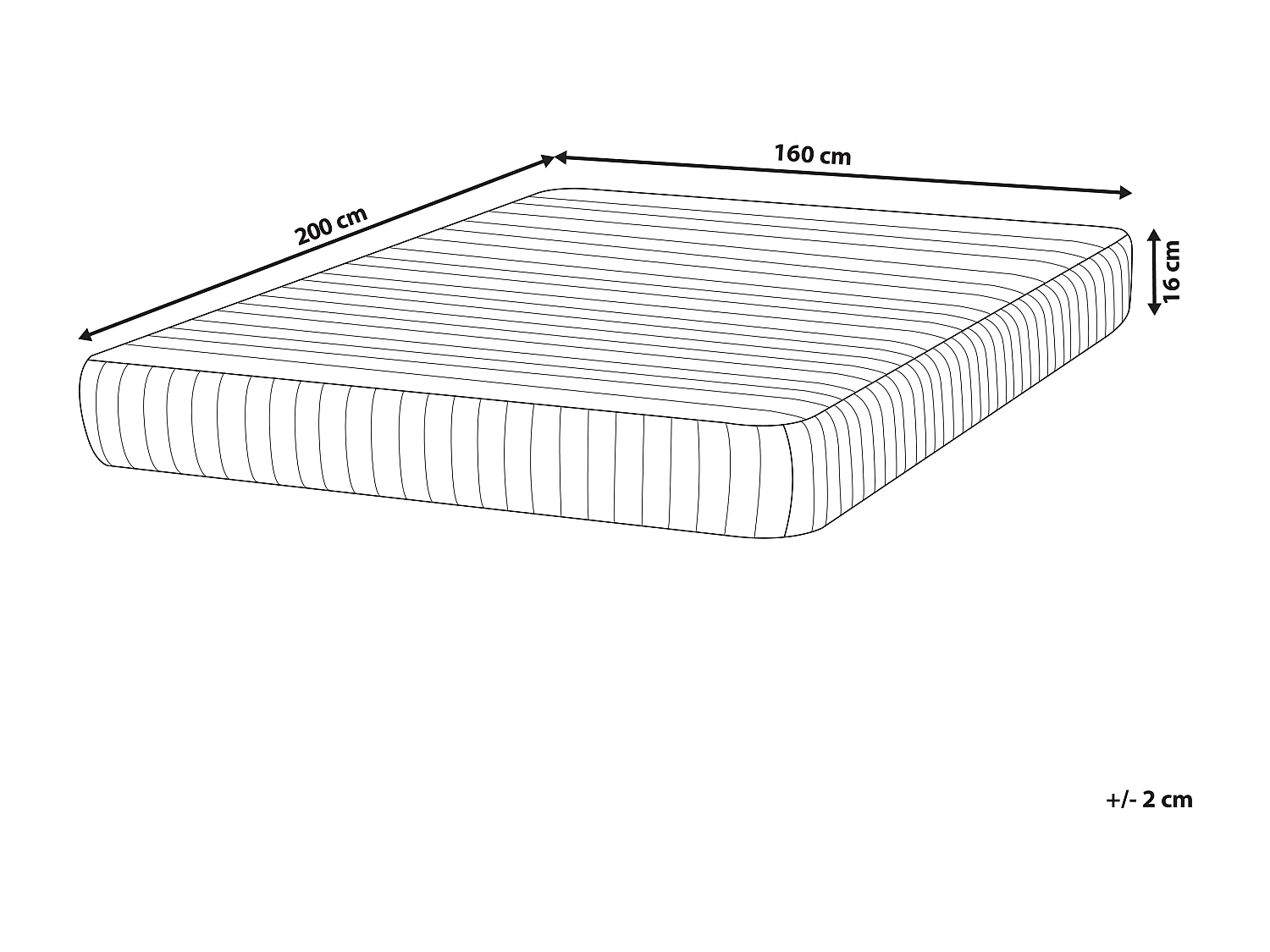 Pocketvering matras MISTY Hard 160 x 200 cm