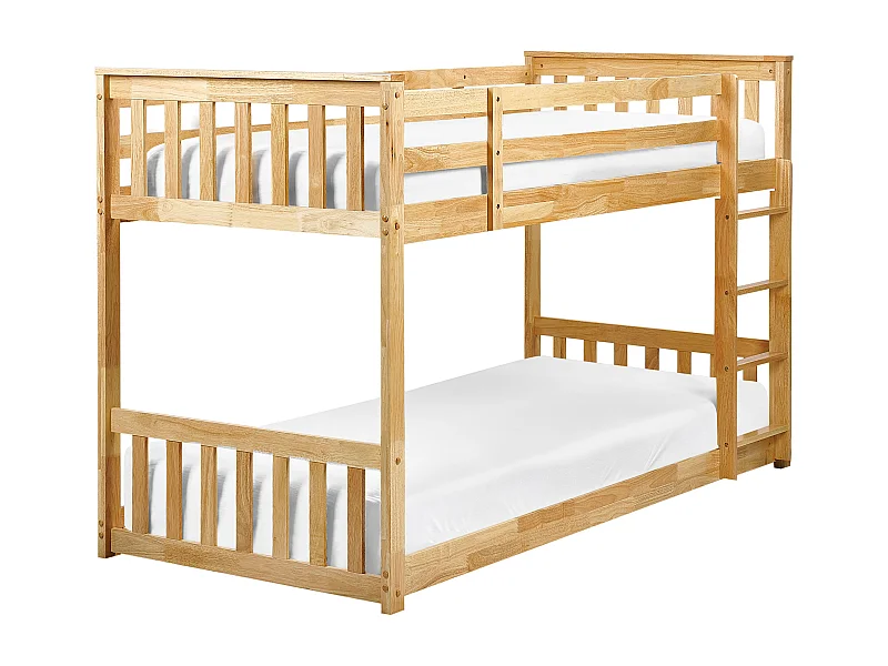 Hochbett Holz LAZER 90 x 200 cm Hellbraun