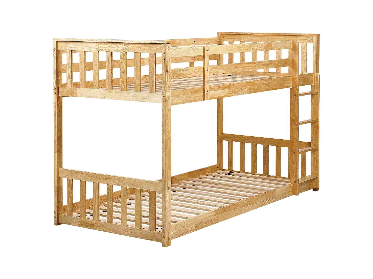 Lit superposé Bois LAZER 90 x 200 cm Marron clair