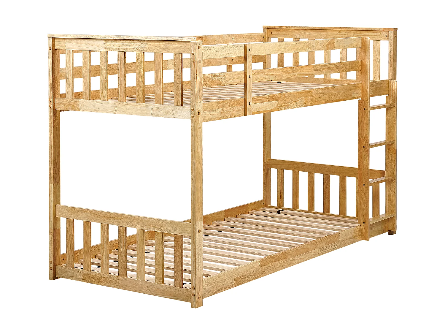 Hochbett Holz LAZER 90 x 200 cm Hellbraun