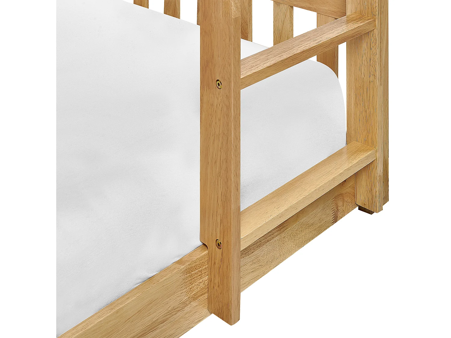 Hochbett Holz LAZER 90 x 200 cm Hellbraun