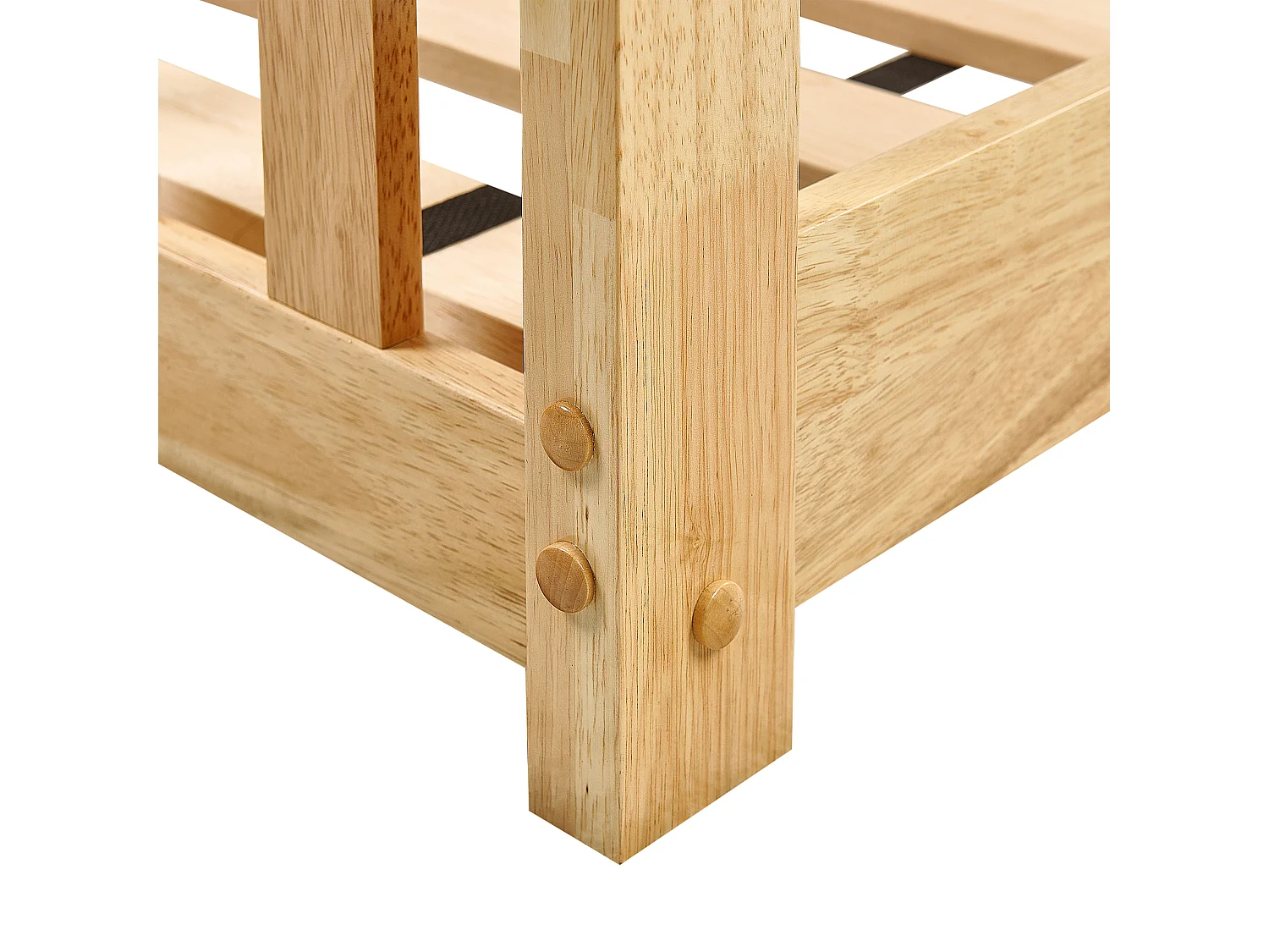 Hochbett Holz LAZER 90 x 200 cm Hellbraun