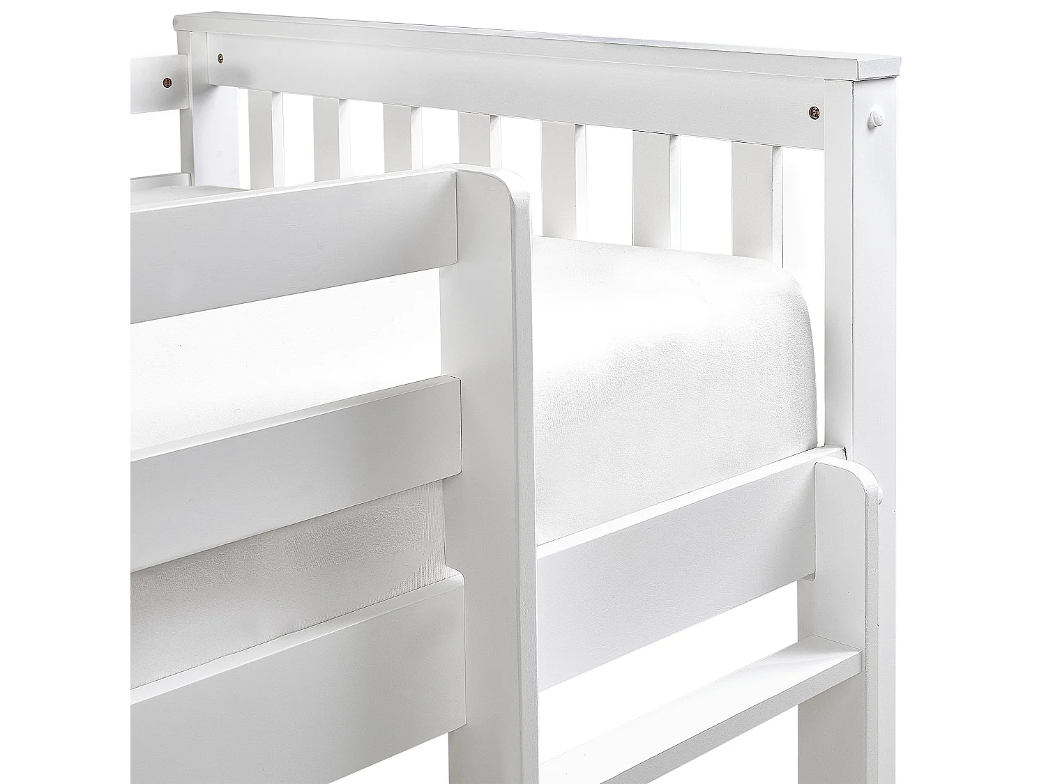 Lit superposé Bois LAZER 90 x 200 cm Blanc