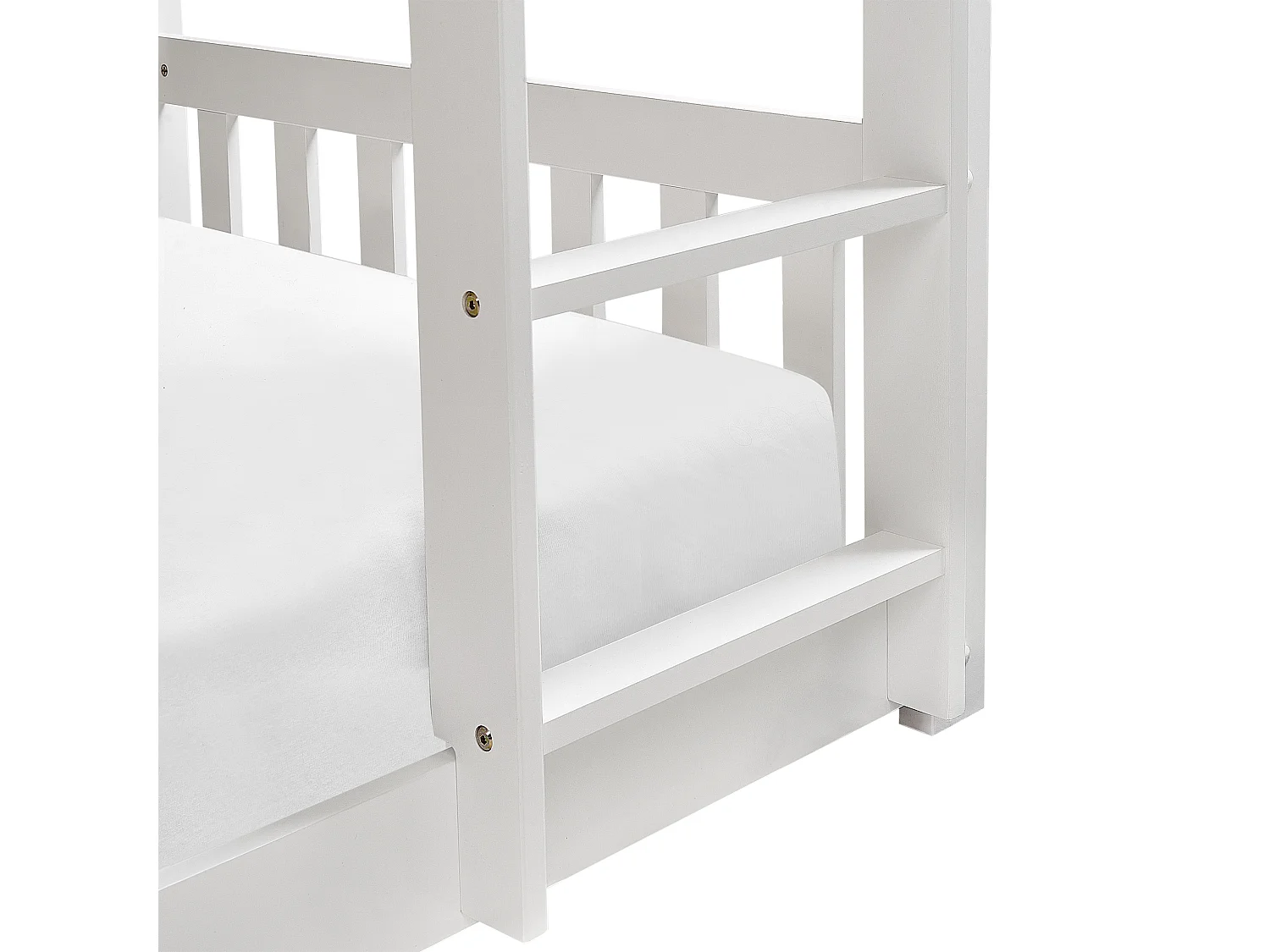 Lit superposé Bois LAZER 90 x 200 cm Blanc