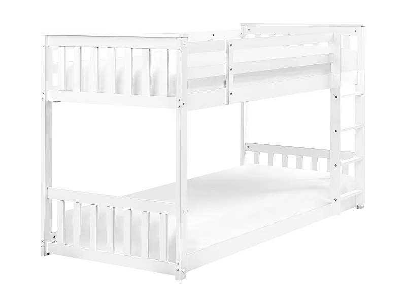 Lit superposé Bois LAZER 90 x 200 cm Blanc
