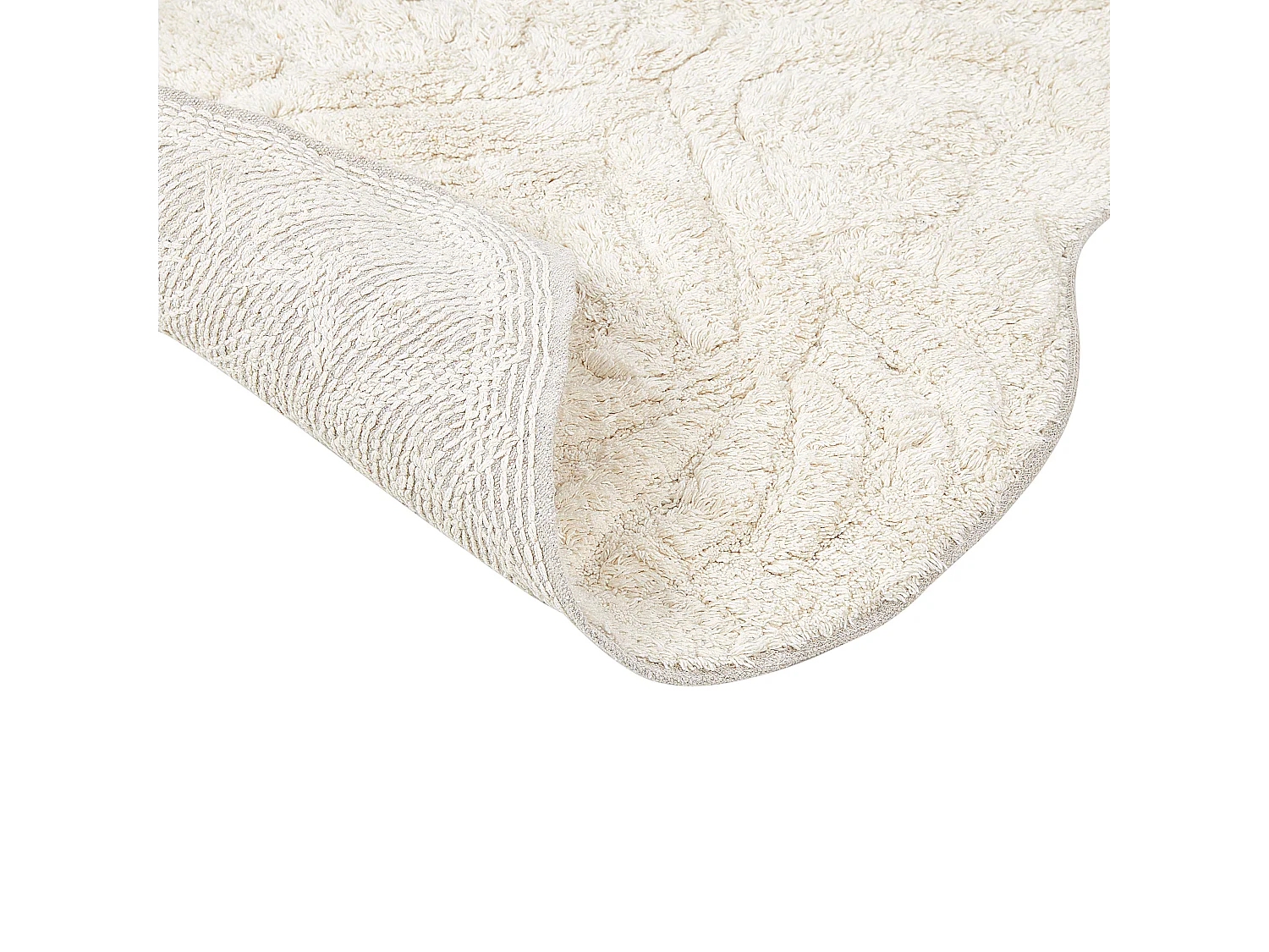 Tapis de bain CANBAR Beige clair 150 x 60 cm Coton