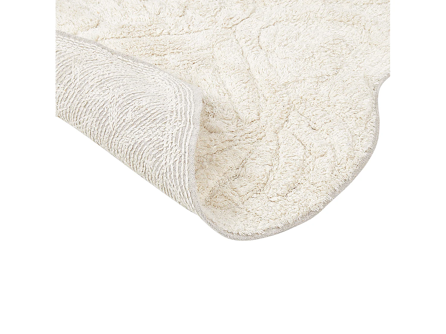 Tapis de bain CANBAR Beige clair 150 x 60 cm Coton