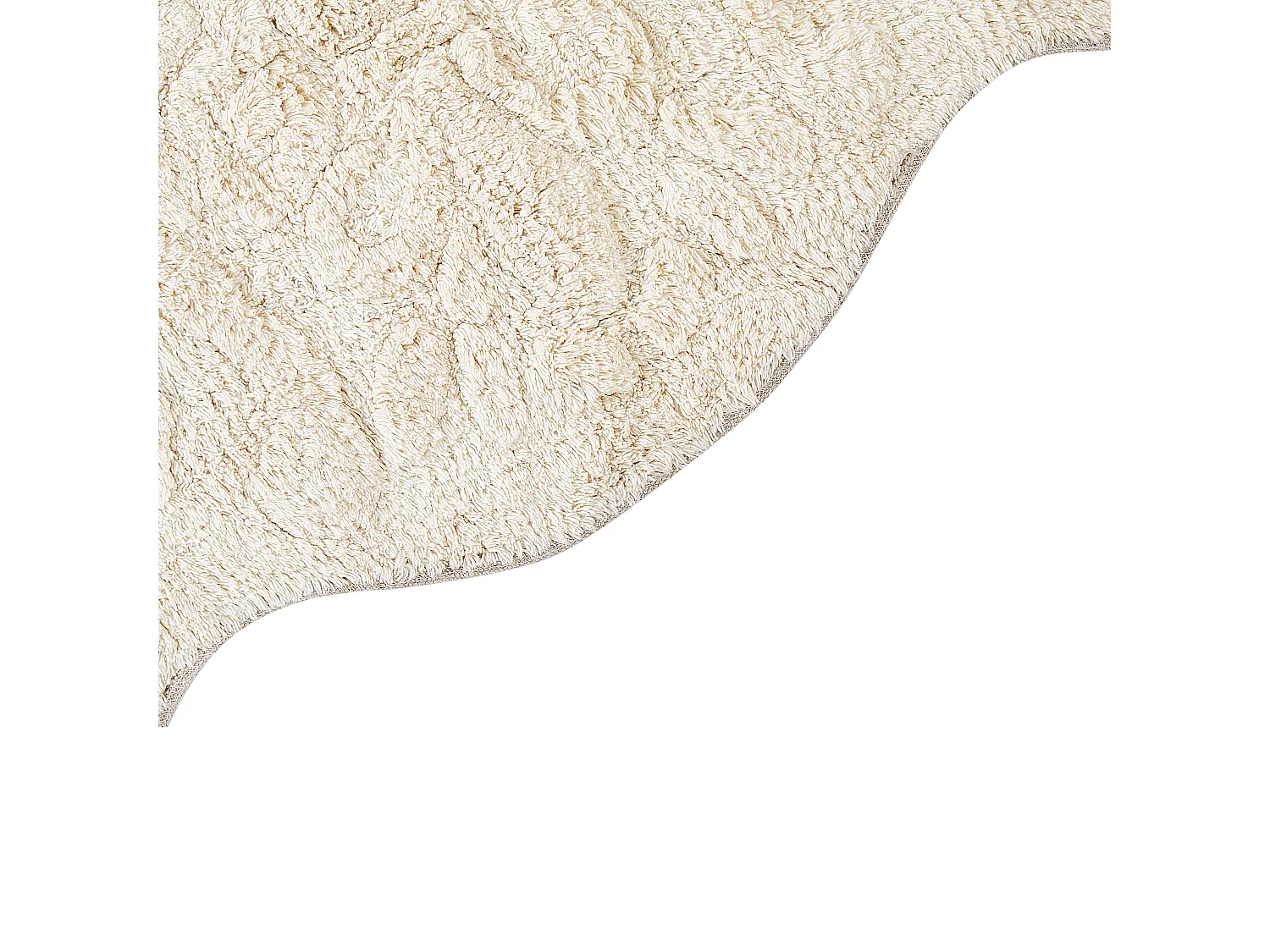 Alfombrilla de baño CANBAR 150 x 60 cm Algodón Beige claro