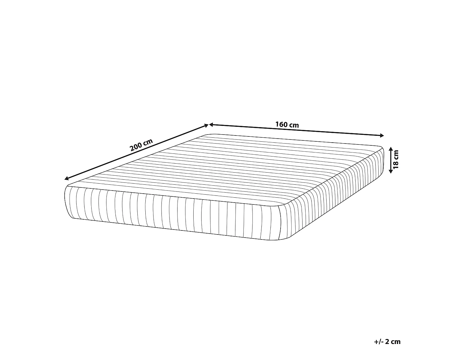Traagschuim pocketvering matras DELIGHTFUL Hard 160 x 200 cm