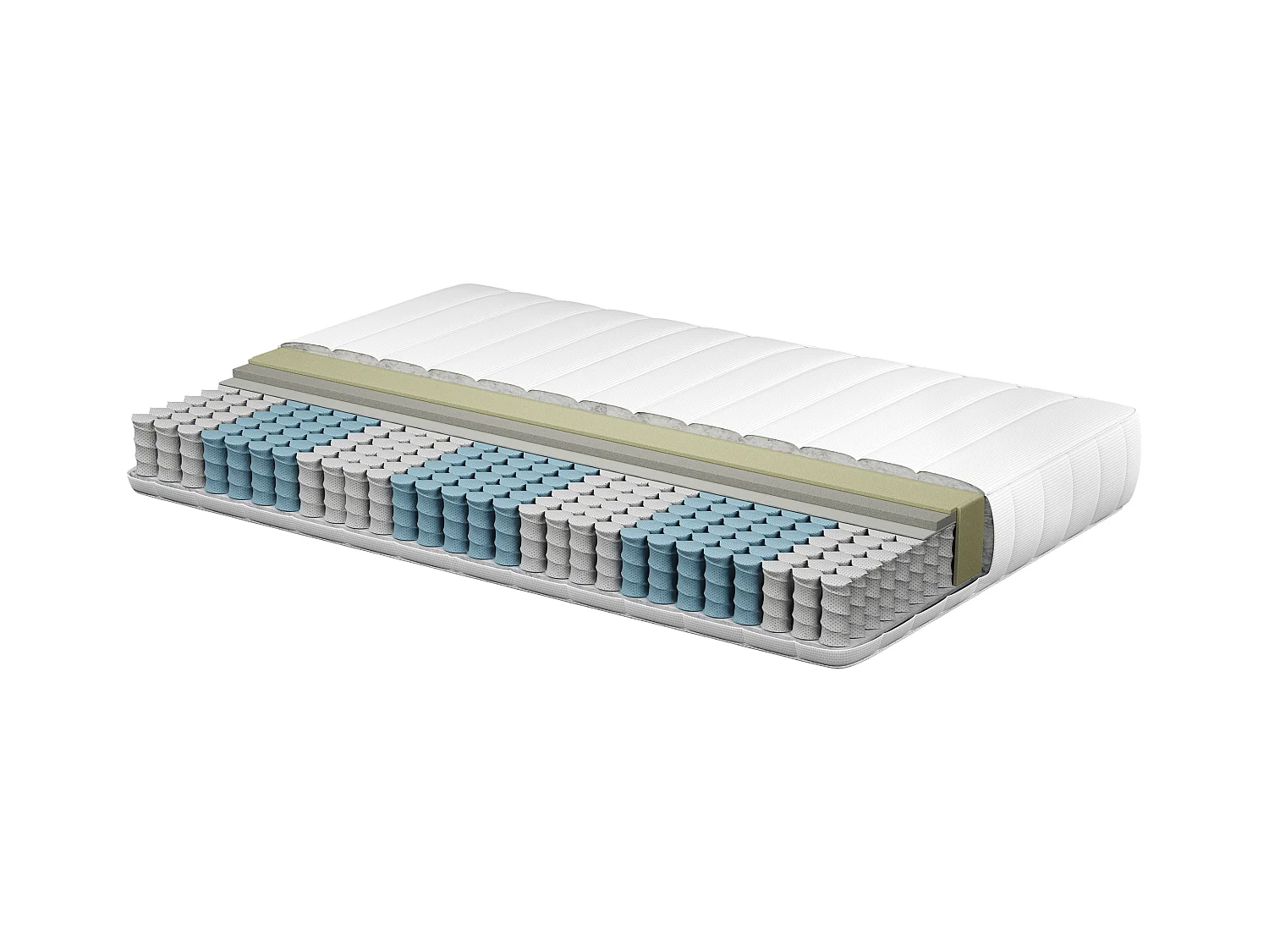Pocketveringmatras met traagschuim 90 x 200 cm stevig DELIGHTFUL