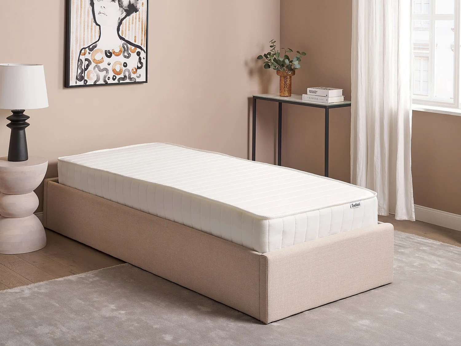 Materac kieszeniowy 90 x 200 cm twardy DELIGHTFUL