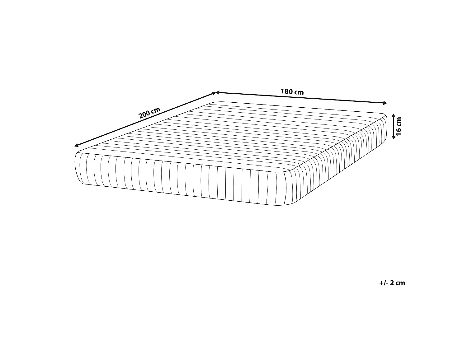 Memory Foam Pocket Spring Mattress DELIGHTFUL H3/4 Firm 180 x 200 cm (Super King Size)