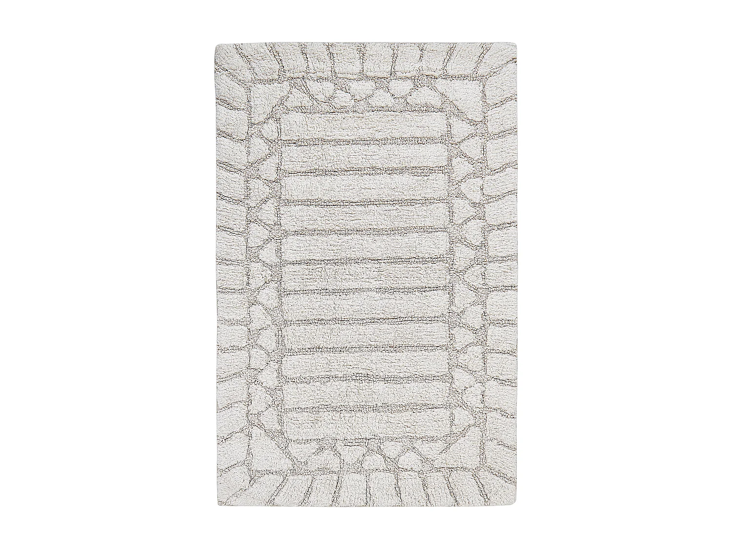 Tapis de bain TEKKE Beige clair 60 x 90 cm Coton