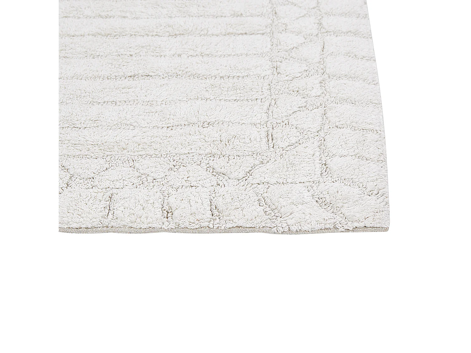 Tapis de bain TEKKE Beige clair 60 x 90 cm Coton