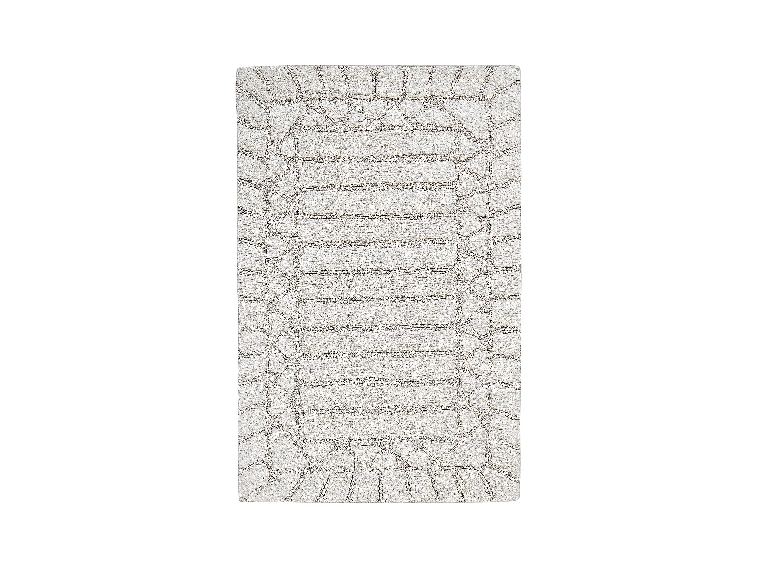 Tapis de bain TEKKE Beige clair 60 x 90 cm Coton