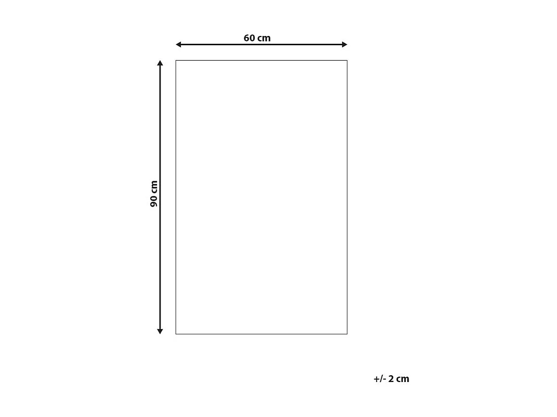 Badematte Baumwolle beige rechteckig 60x90 cm Badteppich modern flauschig Tekke