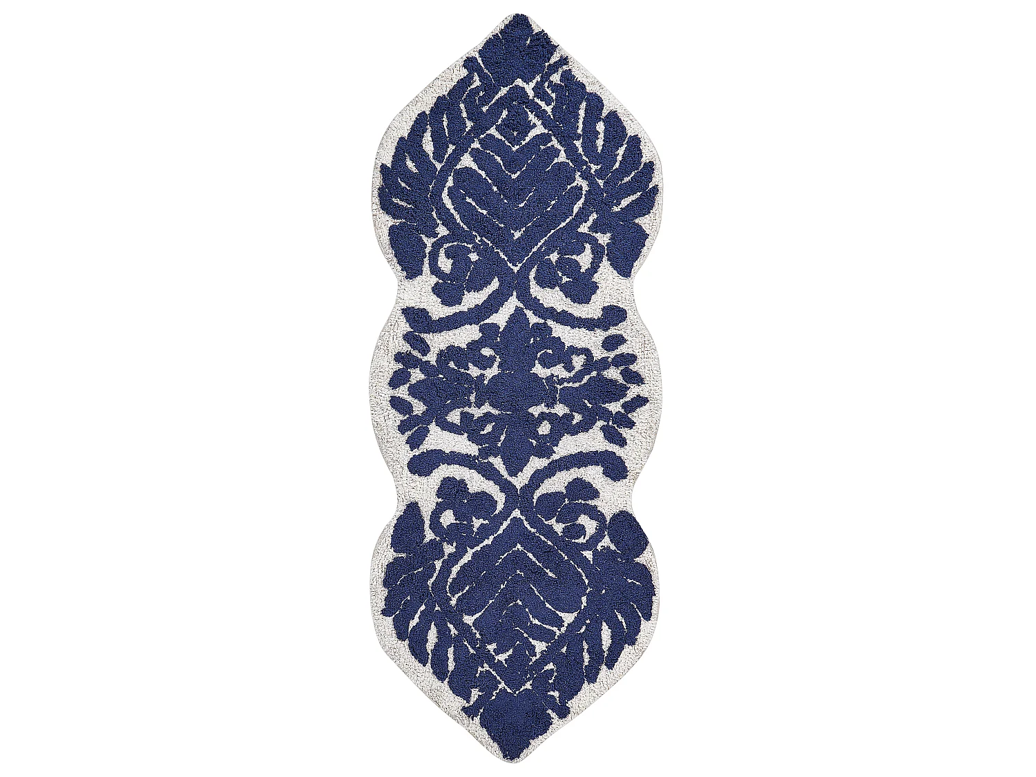 Tapis de bain CANBAR 150 x 60 cm Coton Bleu marine