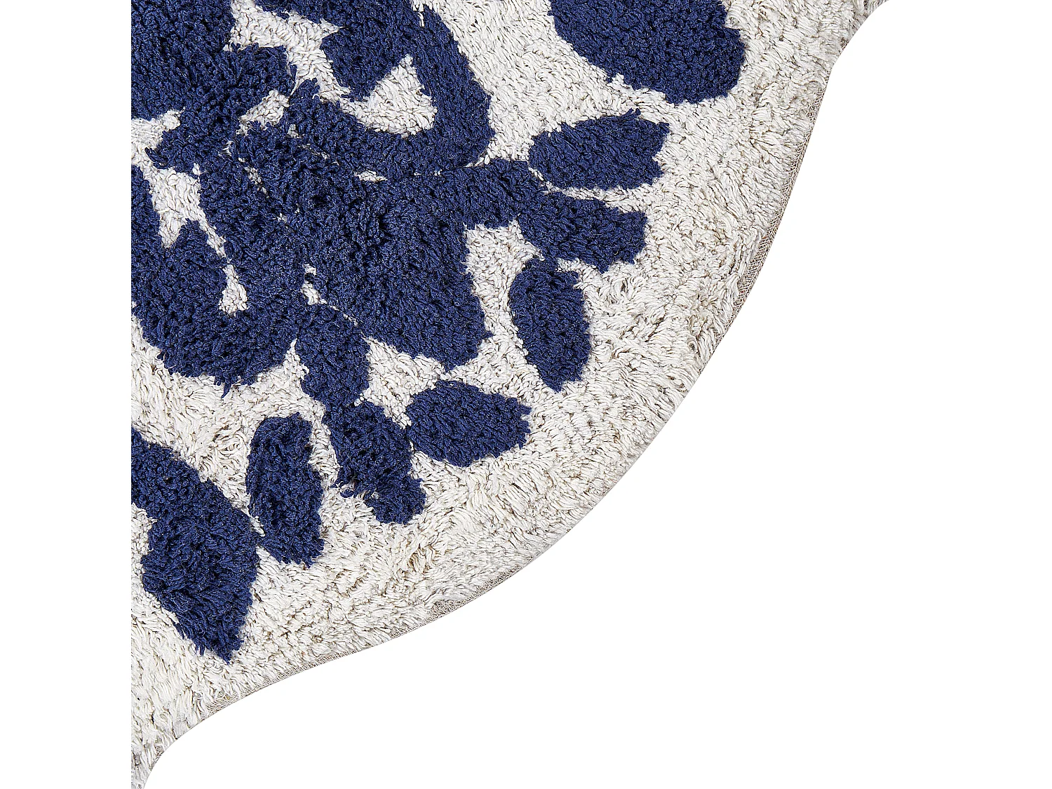 Tapis de bain CANBAR 150 x 60 cm Coton Bleu marine