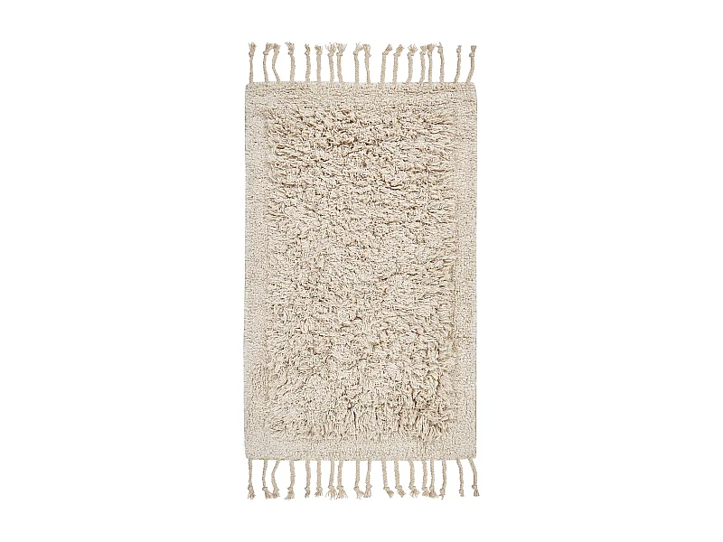 Alfombrilla de baño OLTAN 50 x 80 cm Algodón Beige