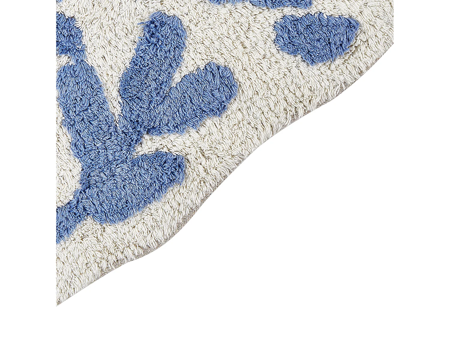 Tappeto da bagno DERIK 60 x 90 cm Cotone Blu