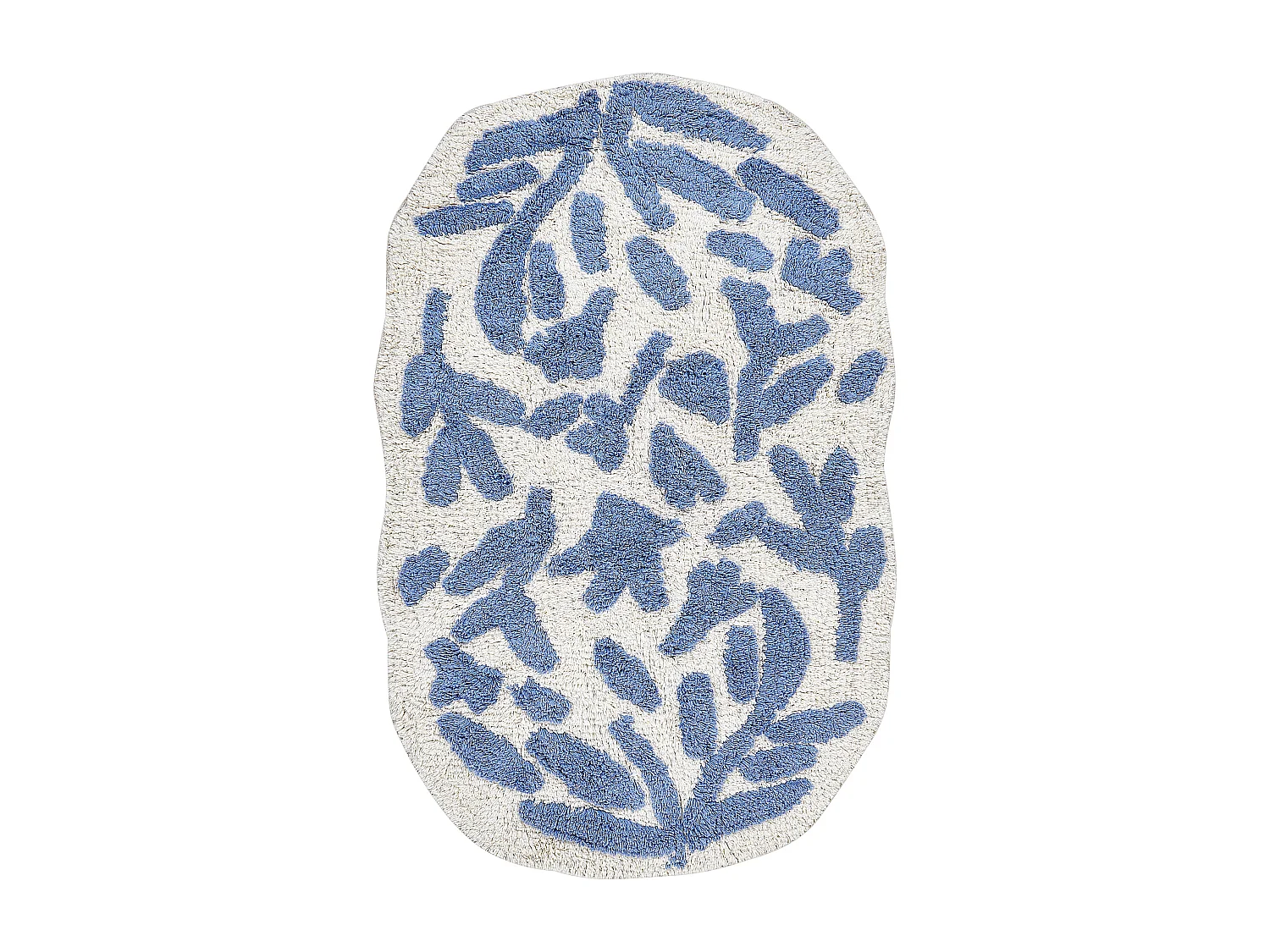 Badmat DERIK 60 x 90 cm Katoen Blauw