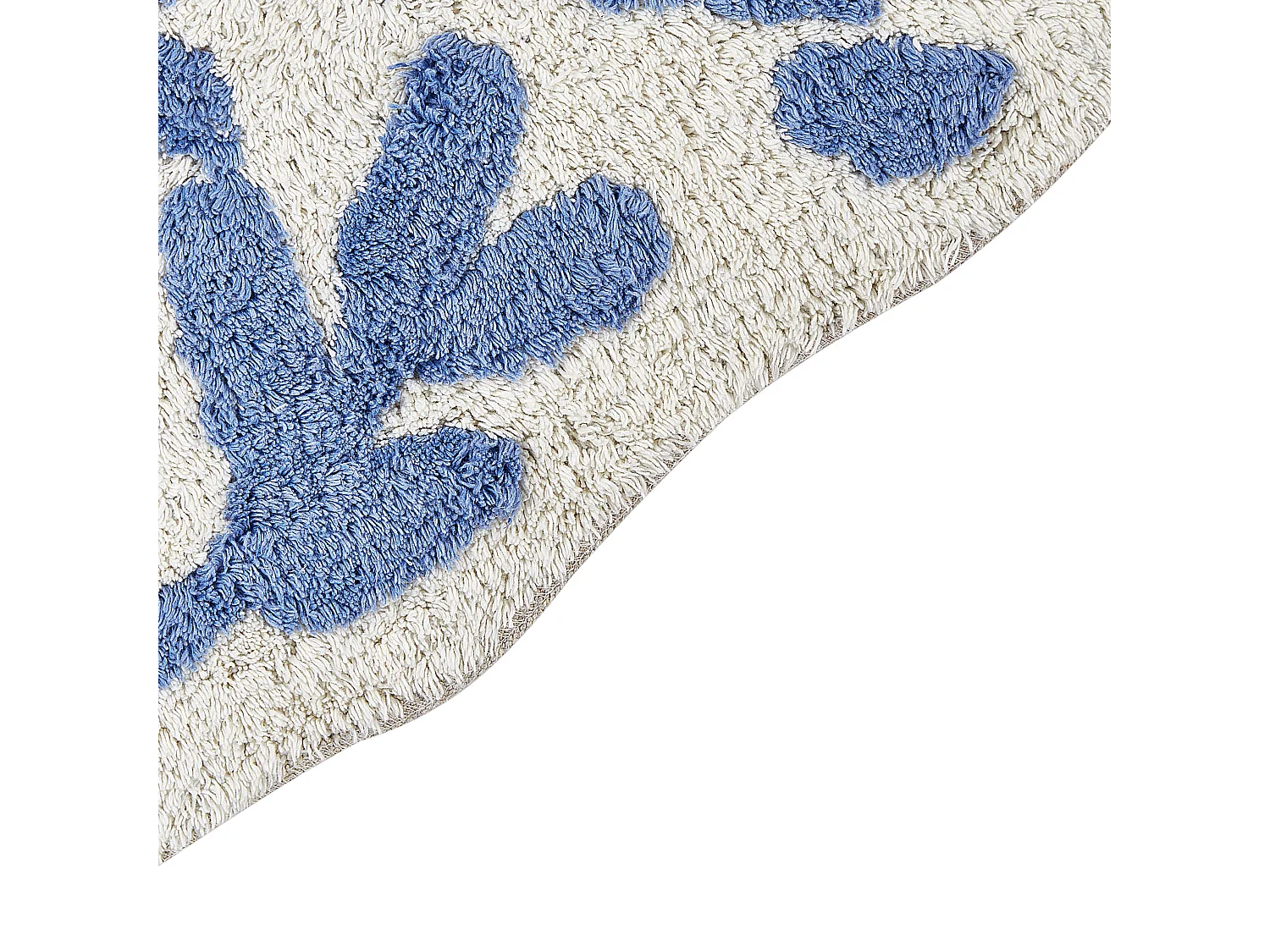 Tapis de bain DERIK Bleu 60 x 90 cm Coton