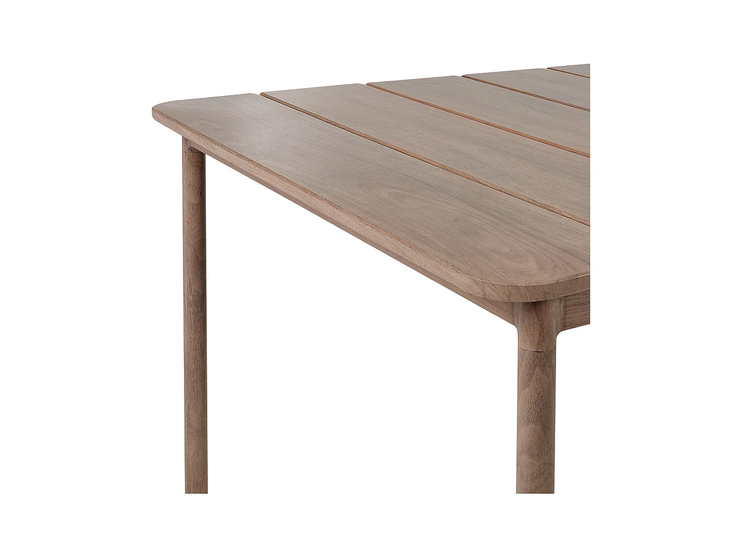 Gartentisch FLAVIA 185 cm 96 cm Metall Braun