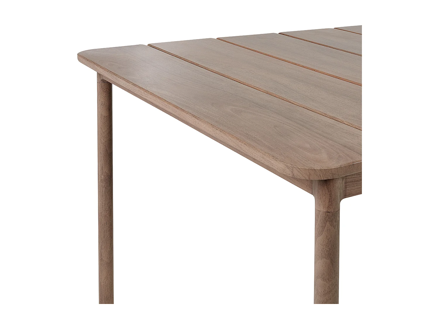 Table de salle à manger de jardin FLAVIA 185 cm 96 cm Métal Marron