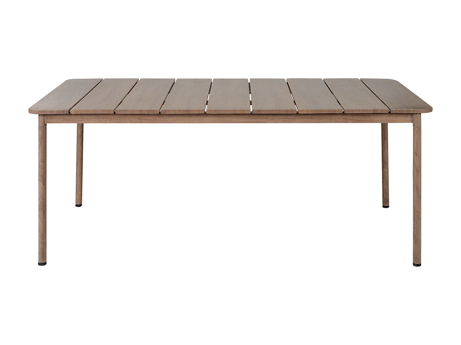 Stół ogrodowy FLAVIA 185 cm 96 cm Metal Brązowy