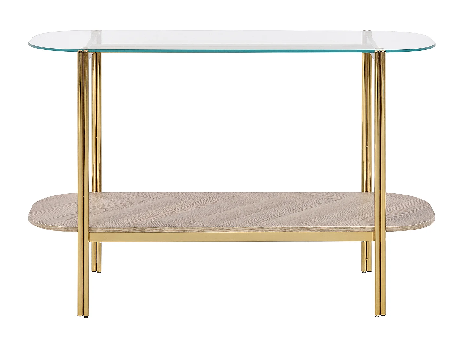 Konsolentisch LOVELL Sicherheitsglas Gold