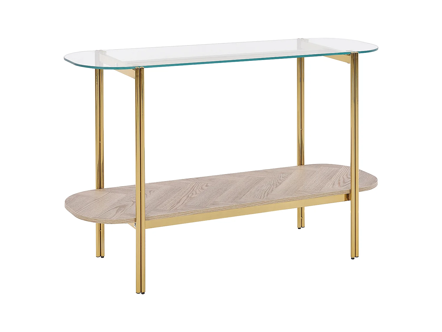Konsolentisch LOVELL Sicherheitsglas Gold