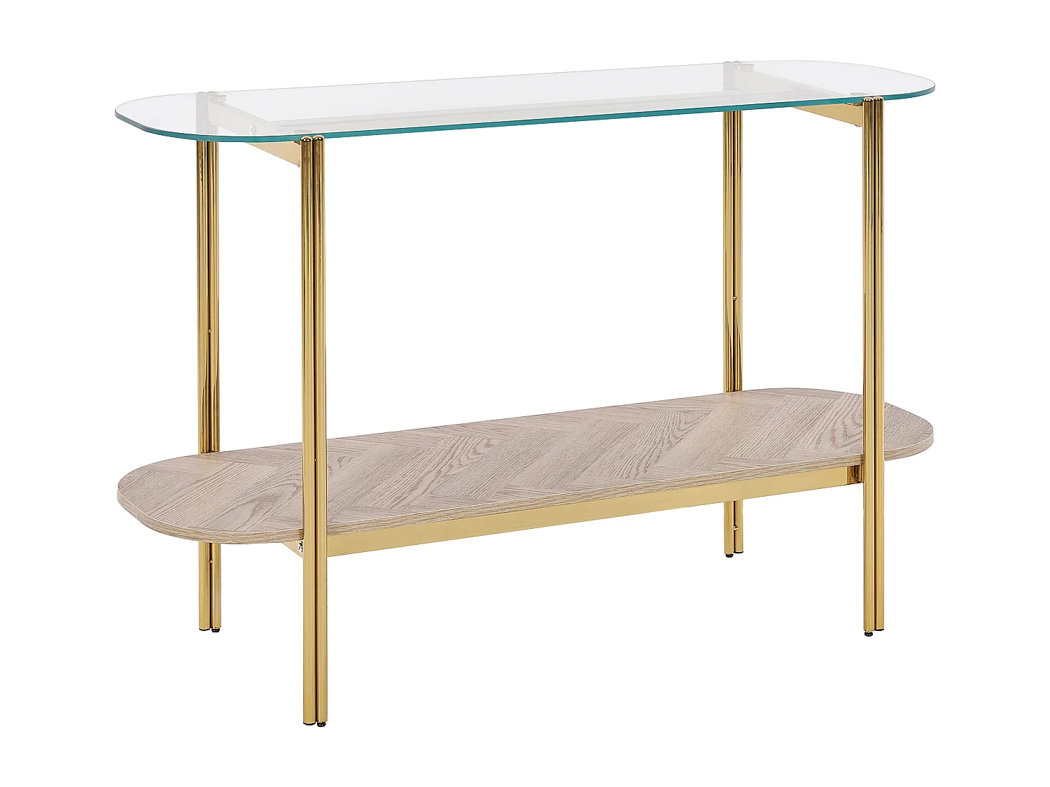 Konsolentisch LOVELL Sicherheitsglas Gold