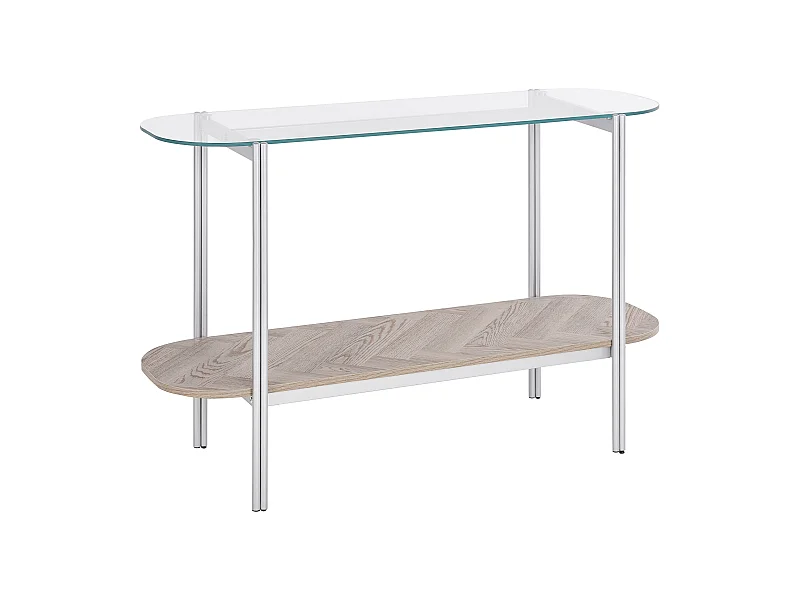 Konsolentisch LOVELL Sicherheitsglas Silber