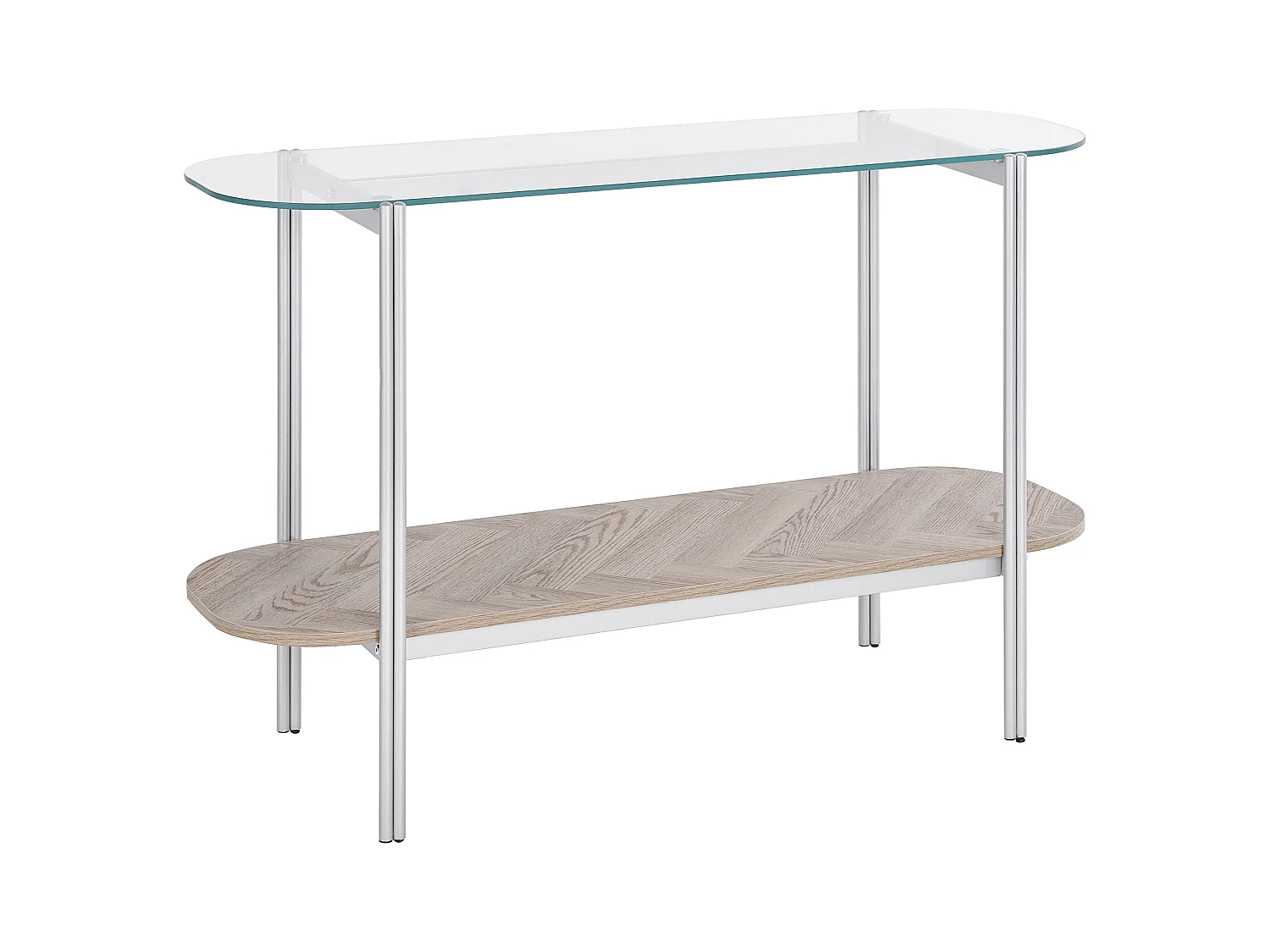 Console LOVELL Verre de sécurité Argenté