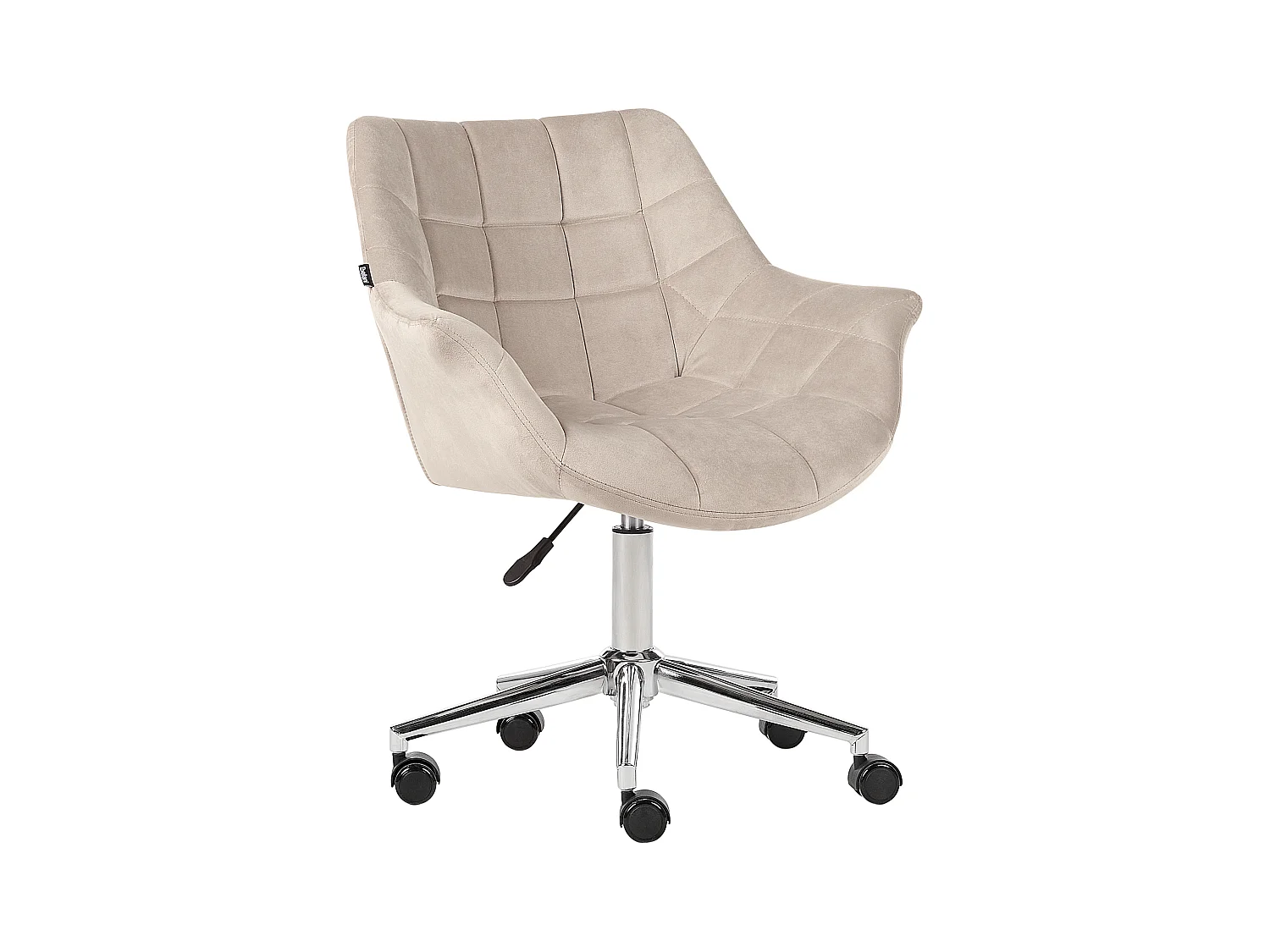 Chaise de bureau LABELLE Velours Beige