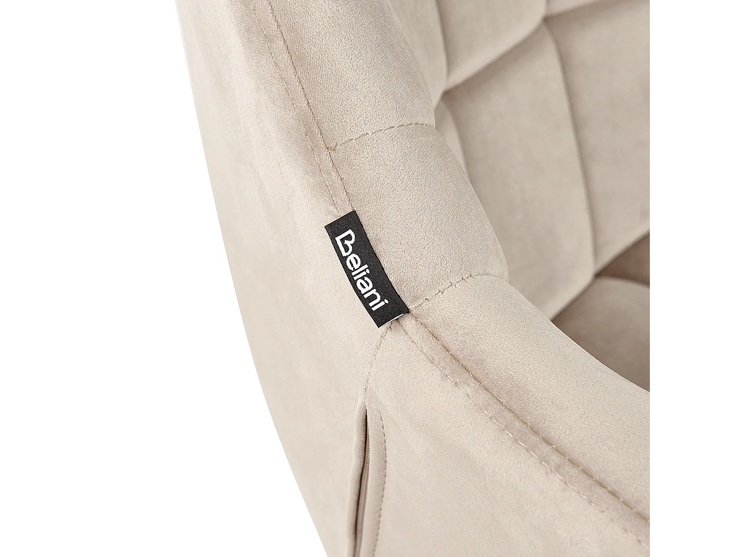 Chaise de bureau LABELLE Velours Beige